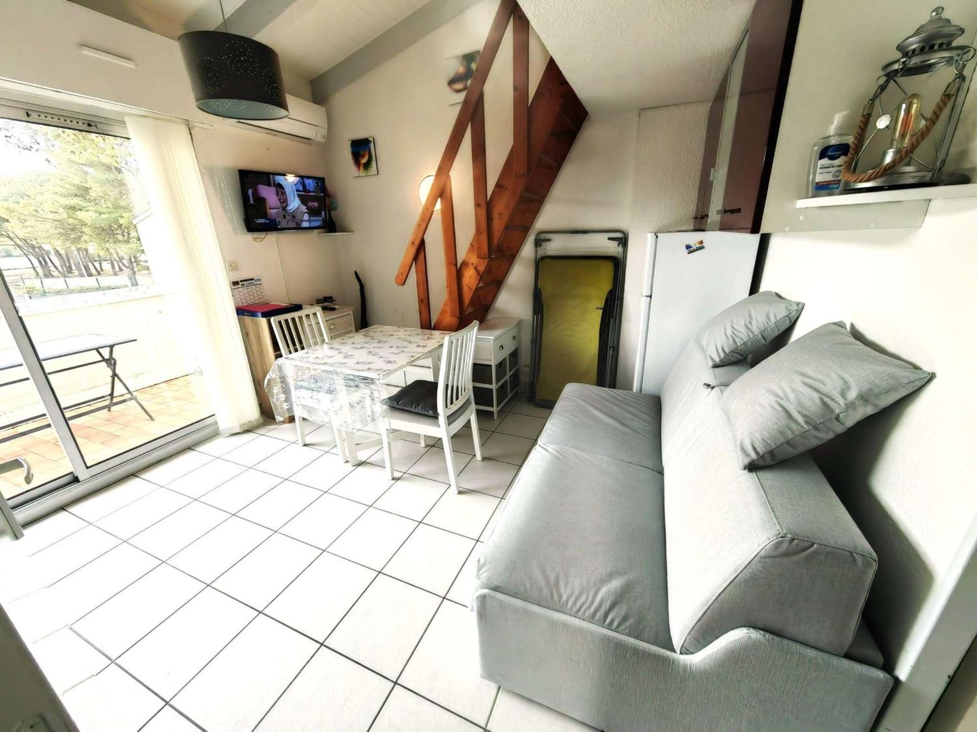 Appartement T2 Climatise Avec Mezzanine, Piscine Et Parking, Proche Plage - Agde - Fr-1-607-119 Exteriör bild